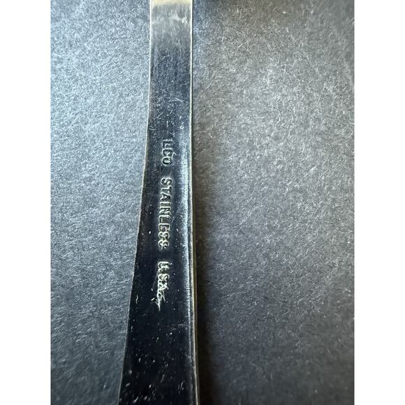 Vintage Atomic Double Ended Spoon Stainless Steel Starburst MCM Retro (1) - Picture 4 of 5